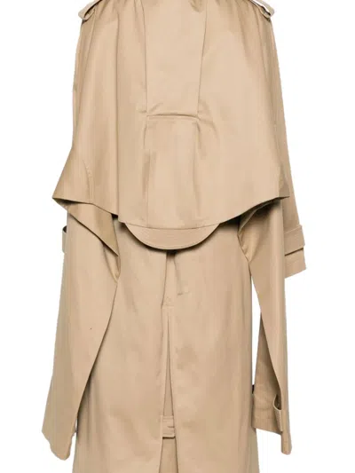 Jean Paul Gaultier Coats In Brown