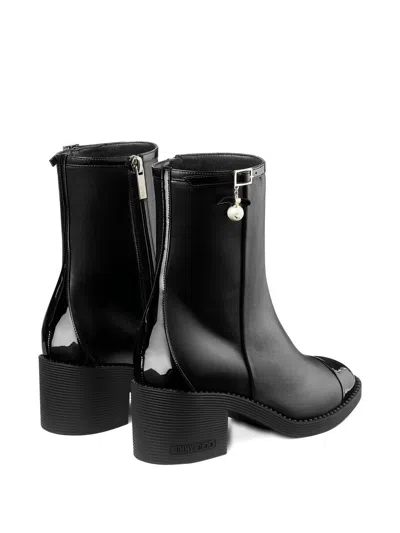 Jimmy Choo Andry 60 Leather Ankle Boots In Black