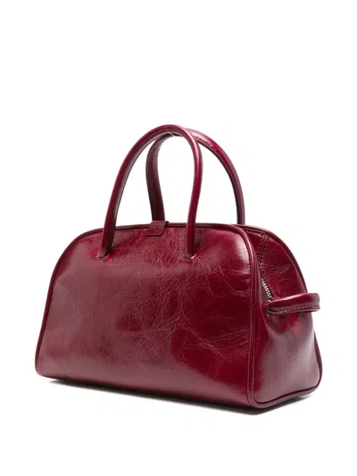 Jacquemus Le Petit Turismo In Shiny Vintage-finished Leather In Red