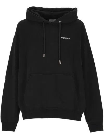 Off-white Vanish Arrow Printed French Cotton-terry Hoodie In Black