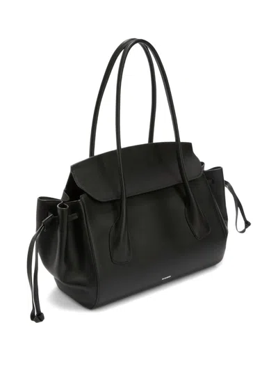Jil Sander Small Voyage Shoulder Bag In Black