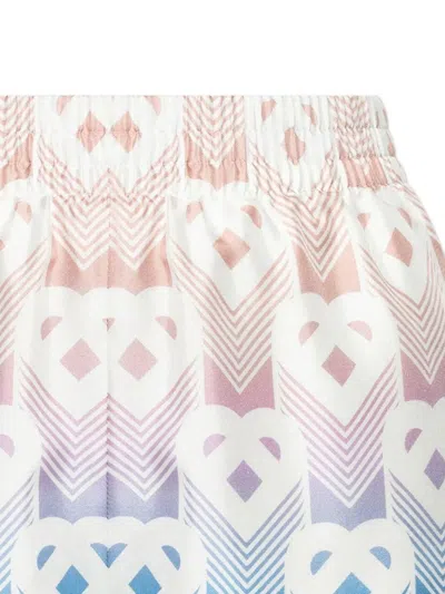Casablanca Women Monogram Print Shorts In Multi