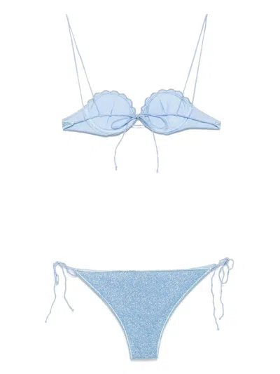Oseree Shell Bikini In Blue