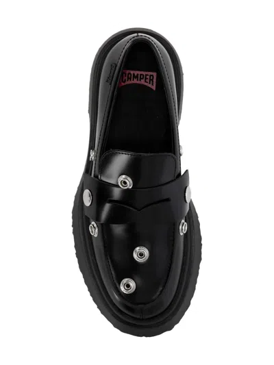 Camper Flat Shoes In Black