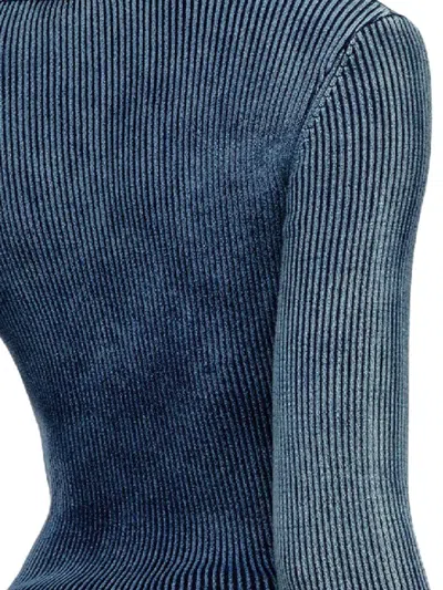 Diesel Denim Blue Cotton M-anchor T-shirt In Multi