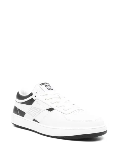 Givenchy G Move Low-top Leather Sneakers In White