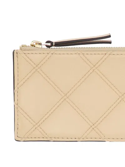 Tory Burch Fleming Wallet In Neutral