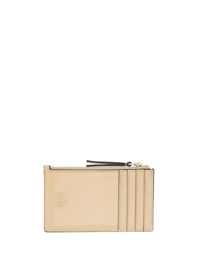 Tory Burch Fleming Wallet In Neutral