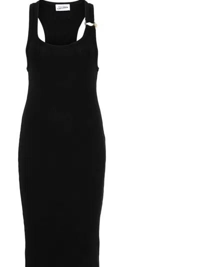 Jean Paul Gaultier Pierced Dress In Black