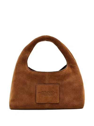 Marc Jacobs The Mini Sack Suede Leather Hobo Bag In Brown