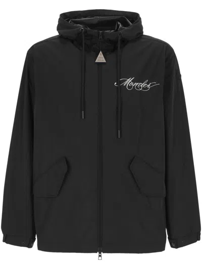 Moncler Hooded Jacket In Black