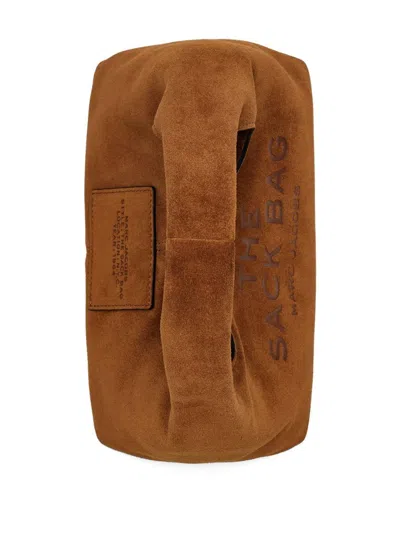 Marc Jacobs The Mini Sack Suede Leather Hobo Bag In Brown