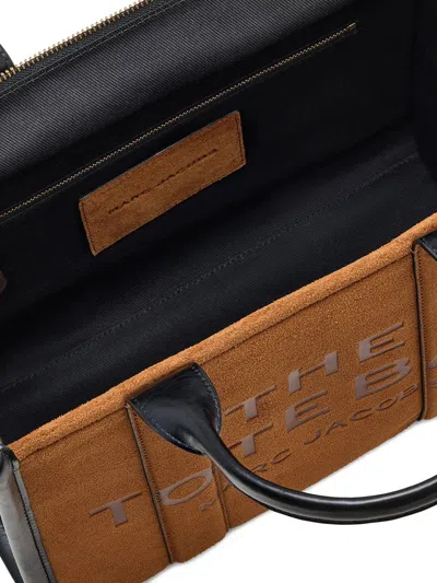 Marc Jacobs Borsa A Mano The Suede Medium Tote Bag Copper In Brown