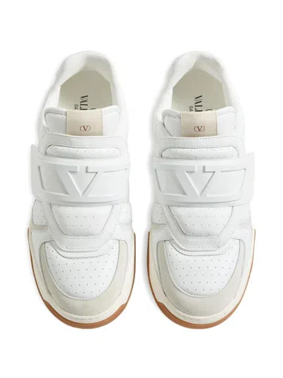 Valentino Garavani Joie De Jouer Leather Low-top Sneakers In White