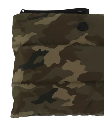 Moncler Camouflage-pattern Clutch Bag In Multi