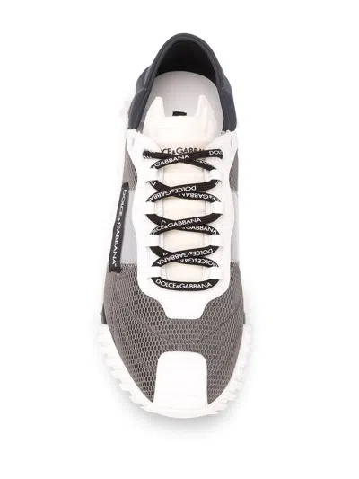 Dolce & Gabbana Sneakers Grey Skn In Black