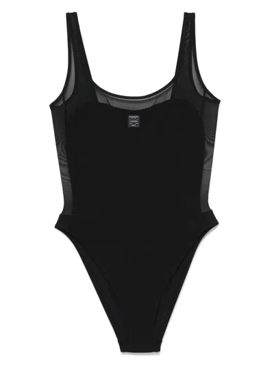 Tory Burch Mesh Tank Suit In Black