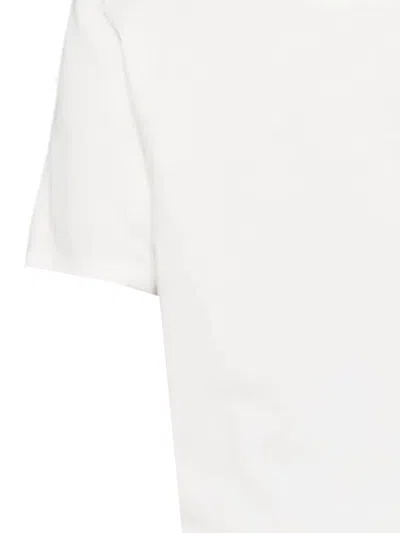 Jil Sander Short-sleeve T-shirt With Centered Logo Detail In White