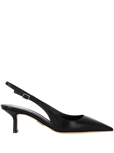 Rodo 35mm Slingback Leather Pumps In Black