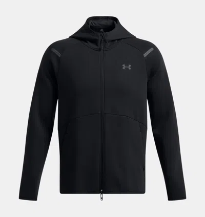 Under Armour Hooded Zip Sweater In Black