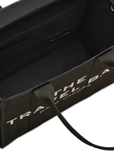 Marc Jacobs The Large Canvas Travel Tote Bag In Black
