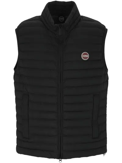 Colmar Quilted Sleeveless Vest In Black