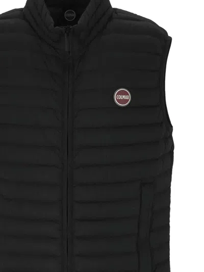 Colmar Quilted Sleeveless Vest In Black