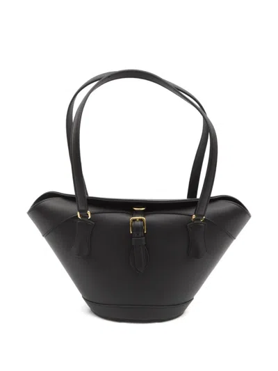 Dolce & Gabbana Leather Capri Shoulder Bag In Black