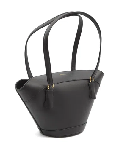 Dolce & Gabbana Leather Capri Shoulder Bag In Black