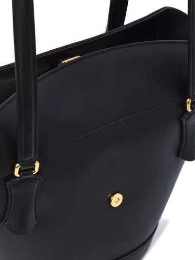Dolce & Gabbana Leather Capri Shoulder Bag In Black