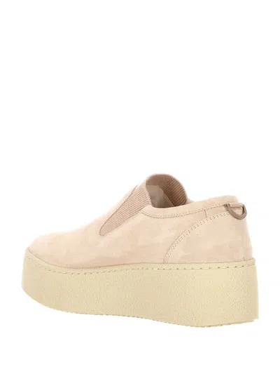Agnona Platform Sneakers In Neutral