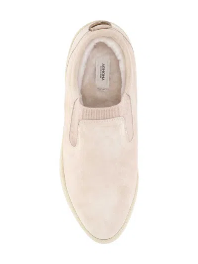 Agnona Platform Sneakers In Neutral