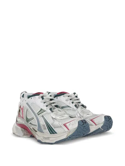 Balenciaga Women Runner Low-top Mesh Sneakers In Red