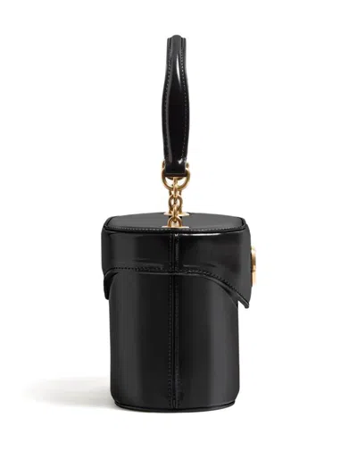 Valentino Garavani Vain Vanity Bag In Shiny Calfskin Woman Black Uni