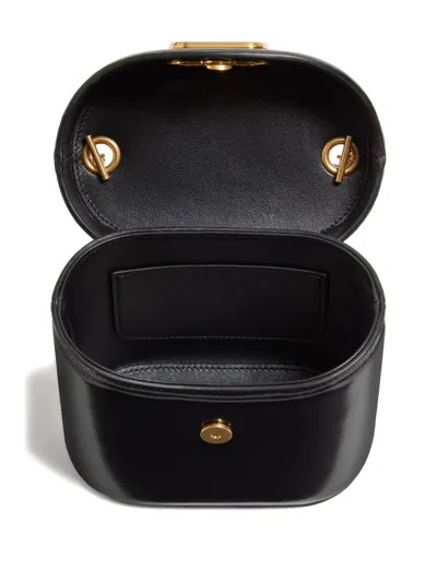 Valentino Garavani Vain Vanity Bag In Shiny Calfskin Woman Black Uni