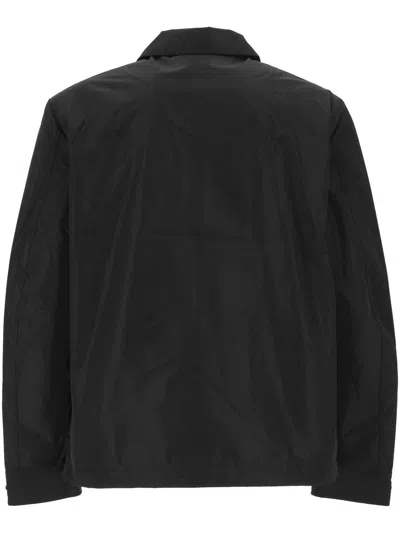 Diesel Modern Black Jacket With Intricate Graphic Detailing In Black