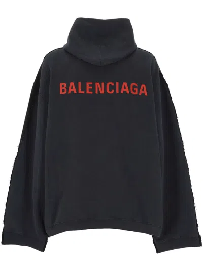 Balenciaga Hybrid Puffer Jackets Multicolor In Black