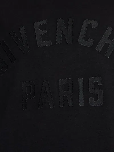 Givenchy Black T-shirt With Maxi Logo On The Front In Cotton Man