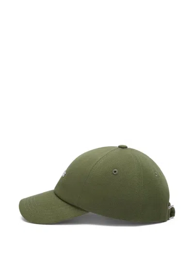 Jacquemus The Gadjo Logo-plaque Baseball Cap In Green