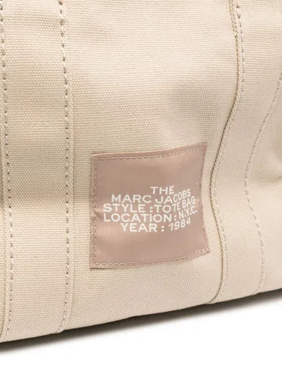 Marc Jacobs Cappuccino Canvas The Tote Shopping Bag In Neutral