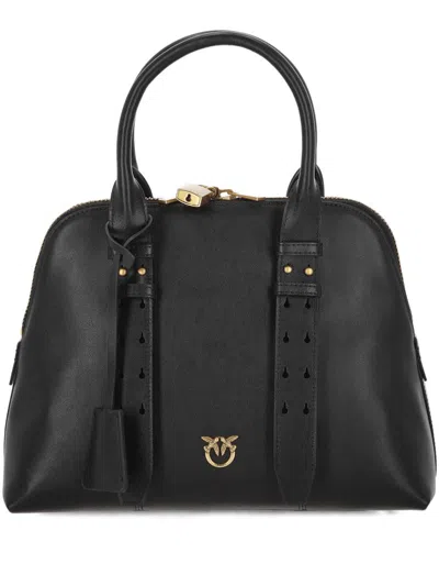 Pinko Bowling Bag Handheld Escape Bag Maxi In Leather In Black