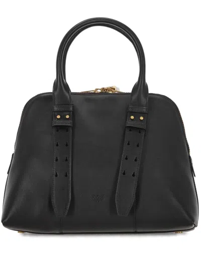 Pinko Bowling Bag Handheld Escape Bag Maxi In Leather In Black
