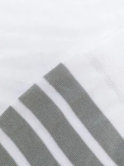 Thom Browne 4-bar Mid-calf Socks In White