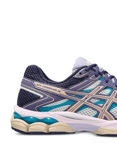 Asics Cumulus 16 Running Sneakers With Contrast Panels In Gray
