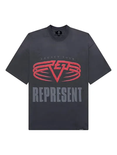 Represent Reversible Living Legacy Tour T-shirt In Grey In Gray