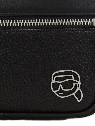 Karl Lagerfeld Ikon Crossbody Bag In Black