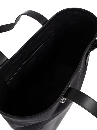 Alexander Mcqueen Mcqueen T-bar Canvas Shopper In Black