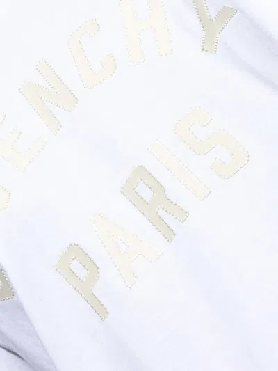 Givenchy White T-shirt With Maxi Logo On The Front In Cotton Man In White