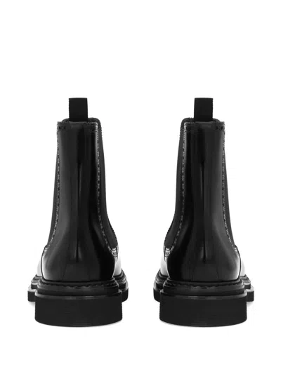 Dolce & Gabbana Classic Ankle Boots In Brushed Calfskin Dolce E Gabbana In Black