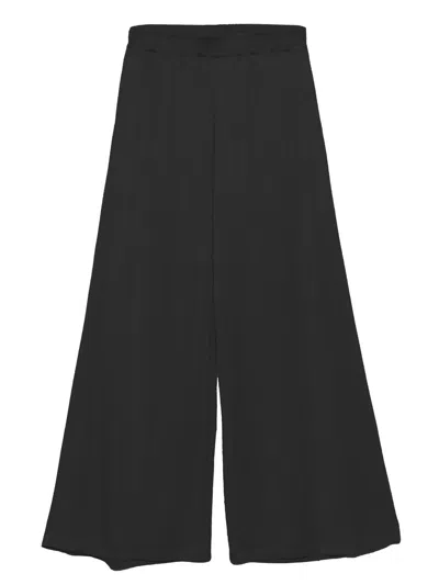 Fabiana Filippi Trousers Wide-leg Elasticated Waistband In Black